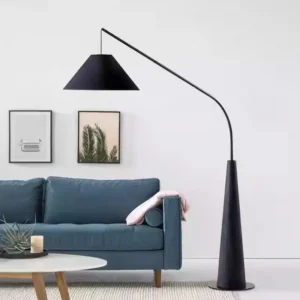 Minimalist Cantilever Floor Lamp with Black Conical Base FL-A050 5