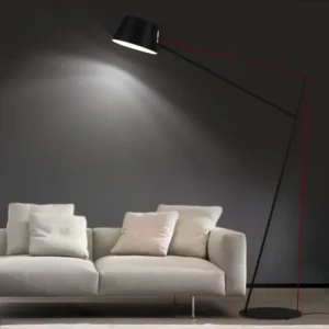 Minimalist Black Geometric Metal Floor Lamp FL-A053 4