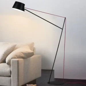 Minimalist Black Geometric Metal Floor Lamp FL-A053 2