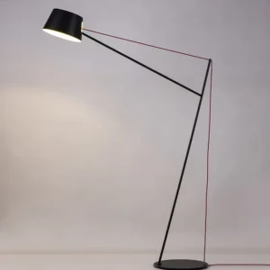 Minimalist Black Geometric Metal Floor Lamp FL-A053 1