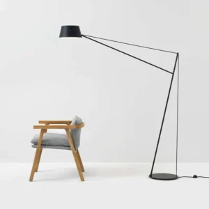 Minimalist Black Geometric Metal Floor Lamp FL-A053 3
