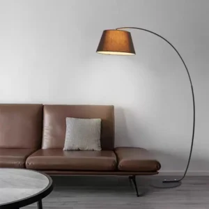 Minimalist Cantilever Arch Floor Lamp with Fabric Lampshade FL-A070 2