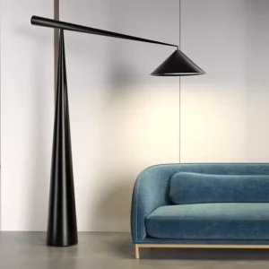 Modern Counterbalance Floor Lamp Cone Shape Metal Lampshade FL-A079 4