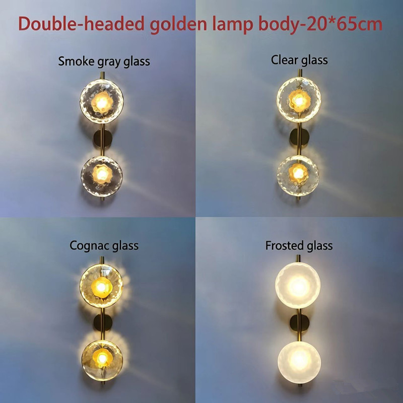 Minimalist Glass Wall Sconce for Bedroom/ Bedside/ Hallyway/Hotel WA1011 7