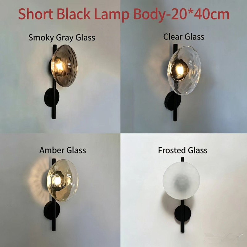 Minimalist Glass Wall Sconce for Bedroom/ Bedside/ Hallyway/Hotel WA1011 3
