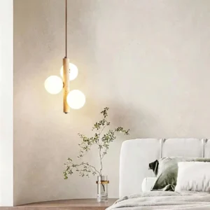Modern Travertine Globe Pendant Light P3003 2