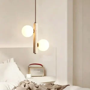 Modern Travertine Globe Pendant Light P3003 4