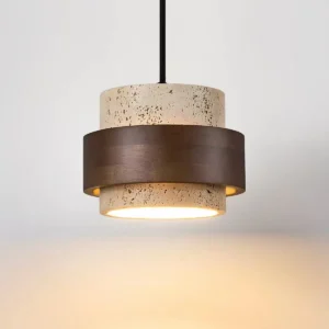Scandinavian Travertine Pendant Light P3004 1
