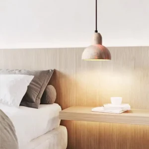 Modern Travertine Dome Pendant Light P3016 2
