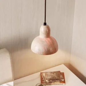 Modern Travertine Dome Pendant Light P3016 5