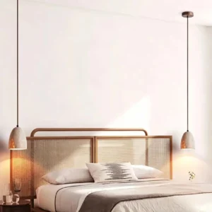 Modern Travertine Dome Pendant Light P3020 3