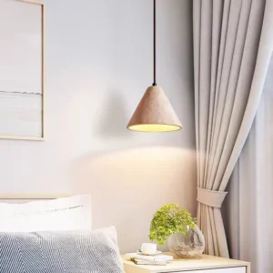 Wabi Sabi Travertine Cone Pendant Light P3021 6