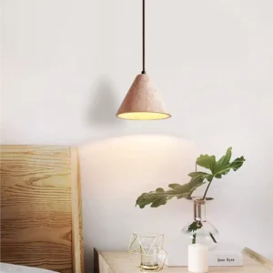 Wabi Sabi Travertine Cone Pendant Light P3021 7
