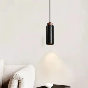 Wabi Sabi Travertine Cylinder Pendant Light P3022 2