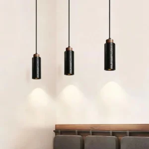 Wabi Sabi Travertine Cylinder Pendant Light P3022 3