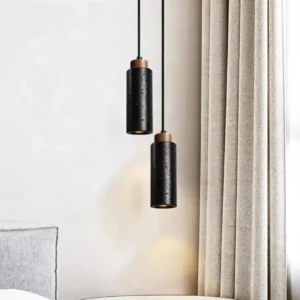 Wabi Sabi Travertine Cylinder Pendant Light P3022 4
