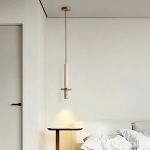 Modern Travertine Linear Pendant Light P3024 4