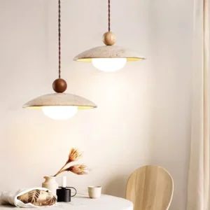 Nordic Travertine Dome Pendant Light P3030 1