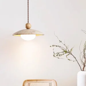 Nordic Travertine Dome Pendant Light P3030 3