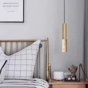 Nordic Travertine Cylinder Pendant Light P3036 4