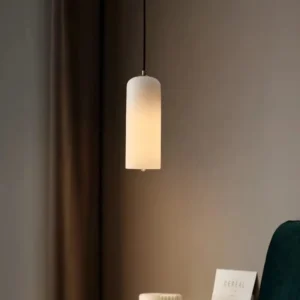 Modern Alabaster Cylinder Pendant Light PA007 1