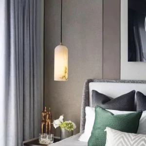Modern Alabaster Cylinder Pendant Light PA007 4