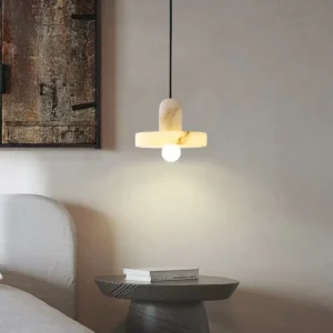 Minimalist Alabaster Pendant Light PA010 4