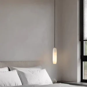 Modern Alabaster Oval Pendant Light PA005 2