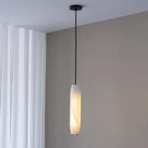Modern Alabaster Oval Pendant Light PA005 3