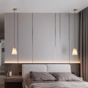 Modern Alabaster Cone Pendant Light PA018 3