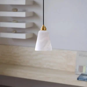 Modern Alabaster Cone Pendant Light PA018 4