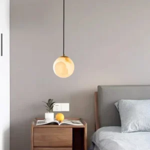 Modern Alabaster Globe Pendant Light PA016 3