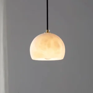 Modern Alabaster Dome Pendant Light PA008 1