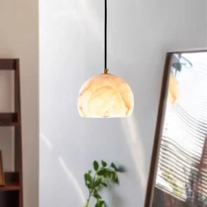 Modern Alabaster Dome Pendant Light PA008 3