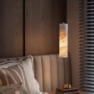 Luxury Alabaster Column Pendant Light PA006 1