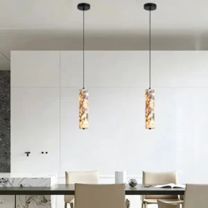 Modern Marble Cylinder Pendant Light PB002 1