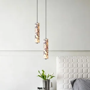Modern Marble Cylinder Pendant Light PB002 2