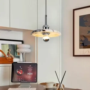 Modern Marble Disc Pendant Light PB008 1
