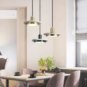 Modern Marble & Brass Finish Pendant Light PB010 5