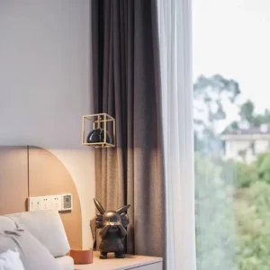 Modern Marble Cube Pendant Light with Brass Metal PB014 2