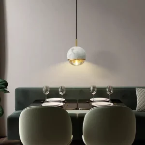 Modern Marble Globe Pendant Light PB015 2