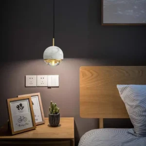 Modern Marble Globe Pendant Light PB015 3