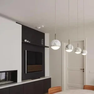Modern Marble Globe Pendant Light PB015 4
