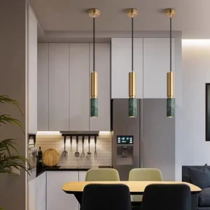 Modern Marble Cylinder Pendant Light PB017 1