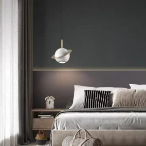 Contemporary Marble Orb Pendant Light PB020 1
