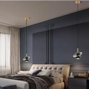 Contemporary Marble Orb Pendant Light PB020 3