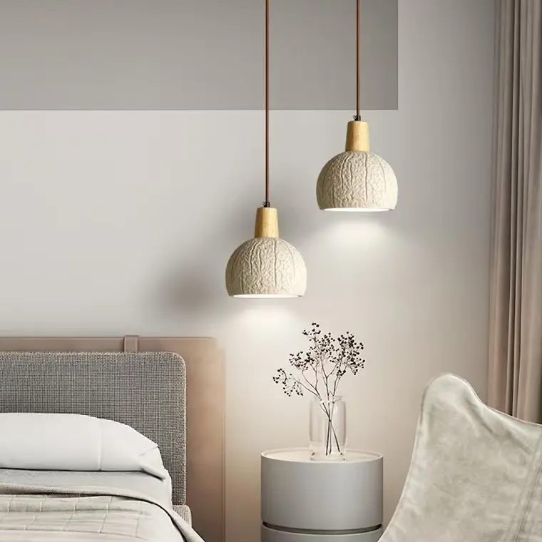 Wabi-Sabi Concrete Dome Pendant Light PC001 2