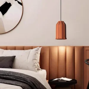 Organic Modern Concrete Hanging Pendant Light PC002 2