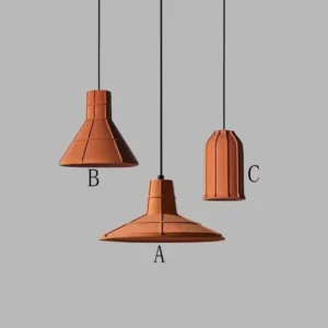 Organic Modern Concrete Hanging Pendant Light PC002 8