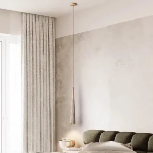 Minimalist Concrete Hanging Pendant Light PC003 1